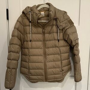 Lole Tan Down Puffer Jacket EUC (Worn Once or Twice)